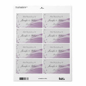 Sugar Plum Tree Sneeuwvlokken Bruiloft Water Label (Full Sheet)
