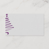 Sugar Plum Tree Sneeuwvlokken Trouwplaats Kaarten Plaatskaartje (Achterkant)