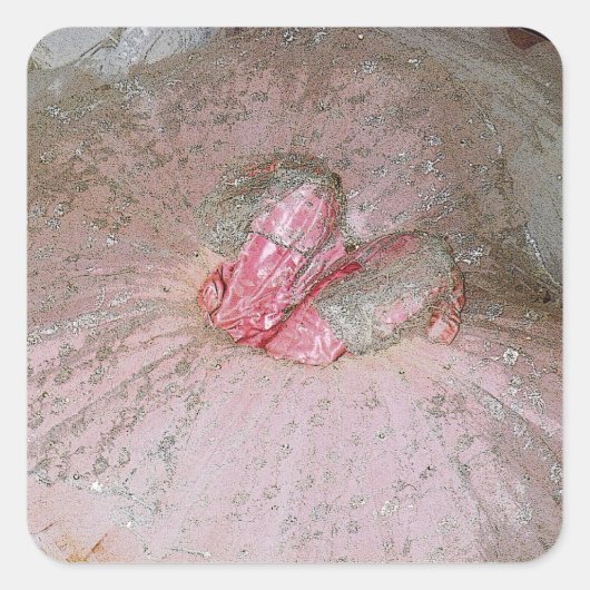 Sugar Plum Vierkante Sticker (Voorkant)