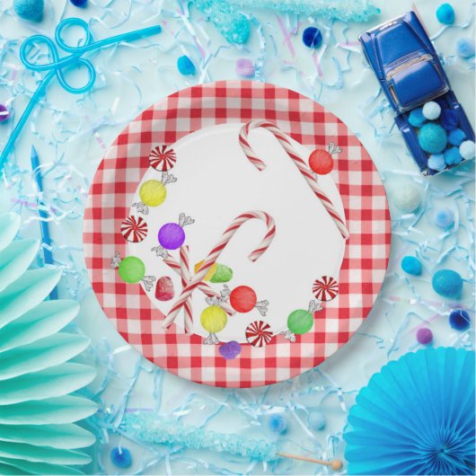 Sugar Plums Holiday Papieren Bordje (Feest)