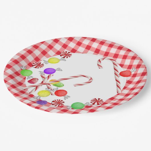 Sugar Plums Holiday Papieren Bordje (Gekanteld)