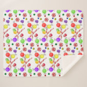 Sugar Plums Sherpa Blanket Sherpa Deken (Voorkant (horizontaal))