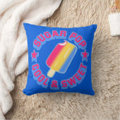 Sugar Pop Cartoon Ice Cream Reversible Kussen (Deken)