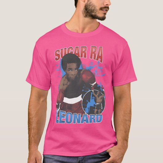 Sugar Ray Leonard  T-shirt (Voorkant)