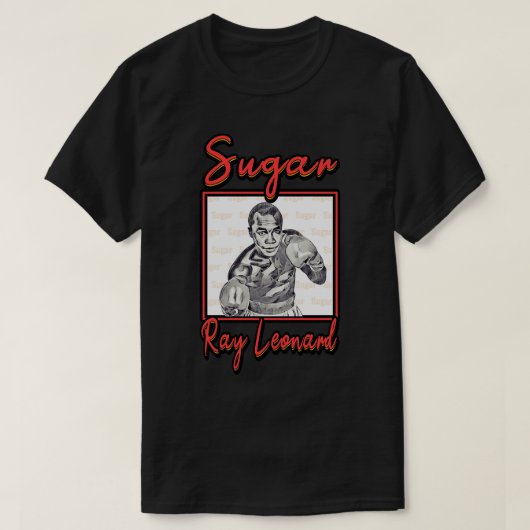 Sugar Ray Leonard White T-shirt (Design voorkant)