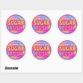 Sugar Rush Round Sticker (Vel)