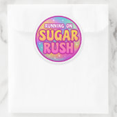 Sugar Rush Round Sticker (Tas)