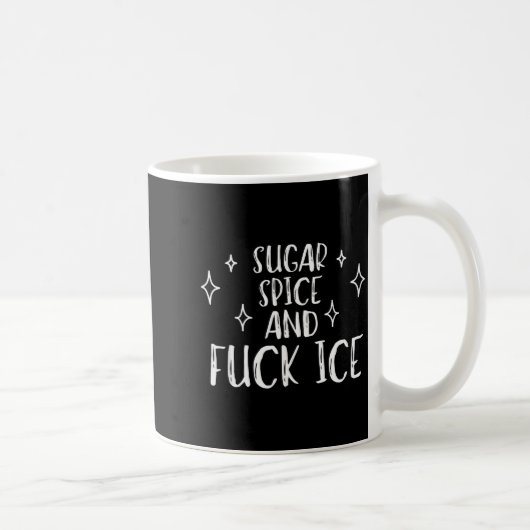 Sugar Sce And For Ice Dertation Protest Cute Funny Koffiemok (Rechts)