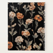 Sugar Sculls Black Planner 2024 Bloemen (Achterkant)