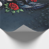 Sugar Skull Angel met Rozen. Cadeaupapier (Hoek)