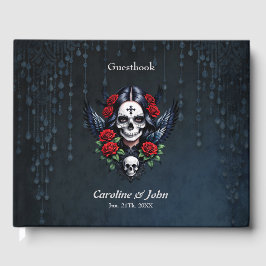 Sugar Skull Angel met Rozen. Gastenboek