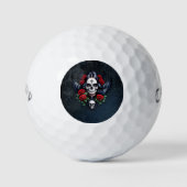Sugar Skull Angel met Rozen. Golfballen (Voorkant)