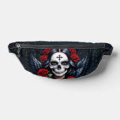 Sugar Skull Angel met Rozen. Heuptasje (Liggend)