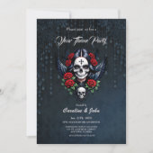 Sugar Skull Angel met Rozen. Kaart (Voorkant)