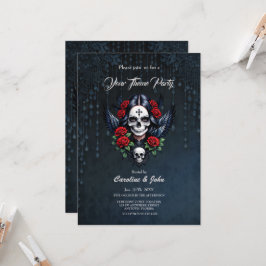 Sugar Skull Angel met Rozen. Kaart