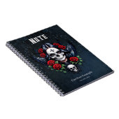 Sugar Skull Angel met Rozen. Notitieboek (Rechterzijde)