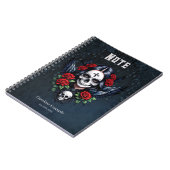 Sugar Skull Angel met Rozen. Notitieboek (Linkerzijde)
