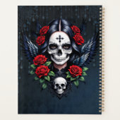 Sugar Skull Angel met Rozen. Planner (Achterkant)