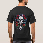 Sugar Skull Angel met Rozen. T-shirt (Achterkant)