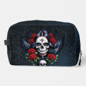 Sugar Skull Angel met Rozen. Toilettasje (Voorkant)