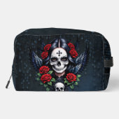 Sugar Skull Angel met Rozen. Toilettasje (Achterkant)