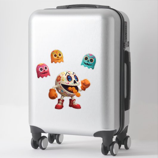 Sugar Skull Arcade Sticker (Koffer)
