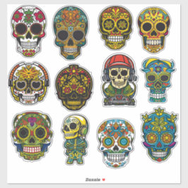 Sugar Skull Art 12 stuk viering Pack Sticker