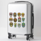 Sugar Skull Art 12 stuk viering Pack Sticker (Koffer)
