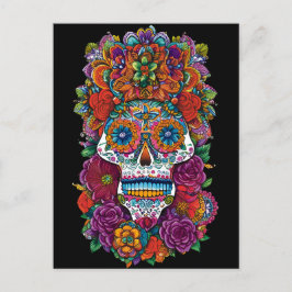 Sugar Skull Art - betoverende schoonheid Briefkaart