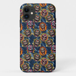Sugar Skull Art - Dag van de Dode Bliksem Case-Mate iPhone Case