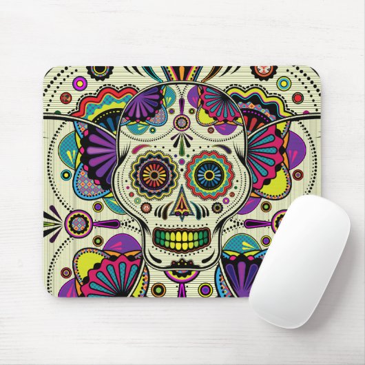 Sugar Skull Art - Dag van de dode mousepad Muismat (Met muis)