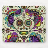 Sugar Skull Art - Dag van de dode mousepad Muismat (Voorkant)