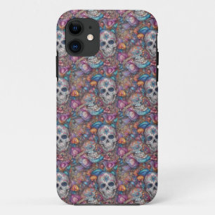 Sugar Skull Art - Dag van de Dode Werveling Case-Mate iPhone Case