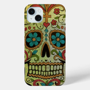 Sugar Skull Art, Dag van de Doden iPhone 15 Mini Hoesje