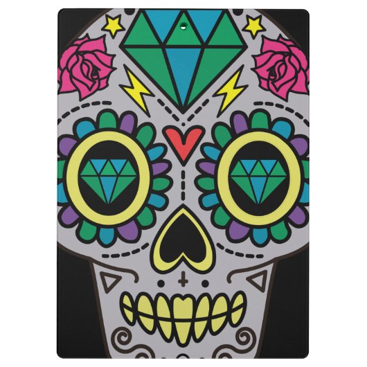 Sugar Skull Art, Dag van de Doden Klembord (Achterkant)