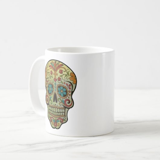 Sugar Skull Art, Dag van de Doden Koffiemok (Voorkant links)