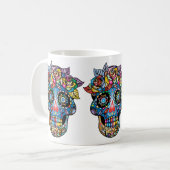 Sugar Skull Art, Dag van de Doden Koffiemok (Voorkant links)