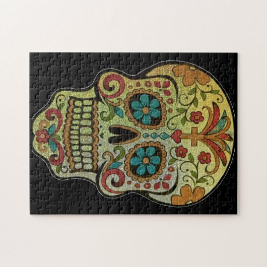 Sugar Skull Art, Dag van de Doden Legpuzzel (Horizontaal)