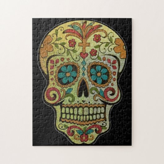Sugar Skull Art, Dag van de Doden Legpuzzel (Verticaal)