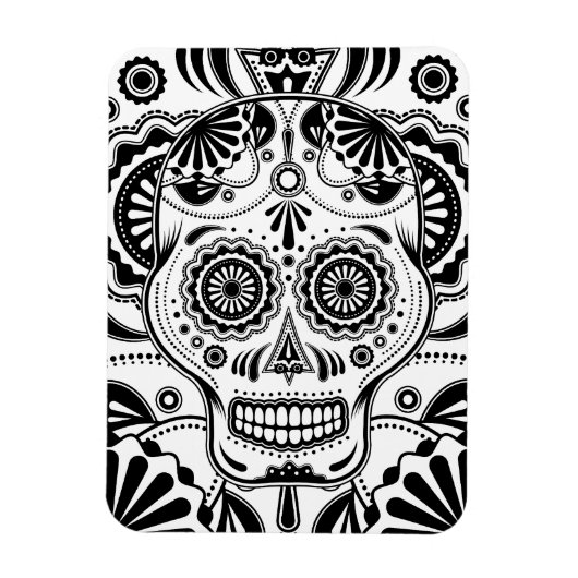 Sugar Skull Art "Dag van de Doden" magneet (Verticaal)