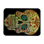 Sugar Skull Art, Dag van de Doden Magneet (Horizontaal)