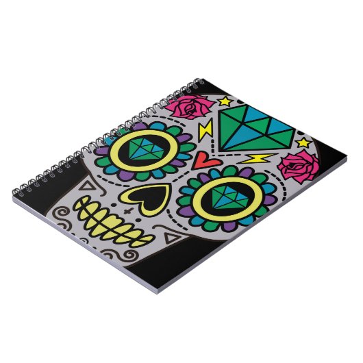 Sugar Skull Art, Dag van de Doden Notitieboek (Linkerzijde)