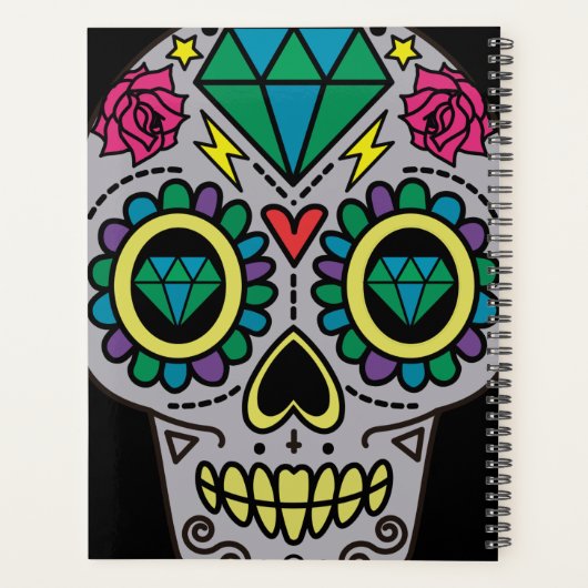 Sugar Skull Art, Dag van de Doden Planner (Achterkant)