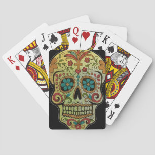 Sugar Skull Art, Dag van de Doden Pokerkaarten