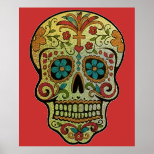 Sugar Skull Art, Dag van de Doden Poster