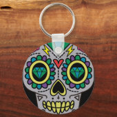 Sugar Skull Art, Dag van de Doden Sleutelhanger (Achterkant)