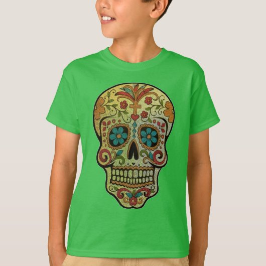 Sugar Skull Art, Dag van de Doden T-shirt (Voorkant)