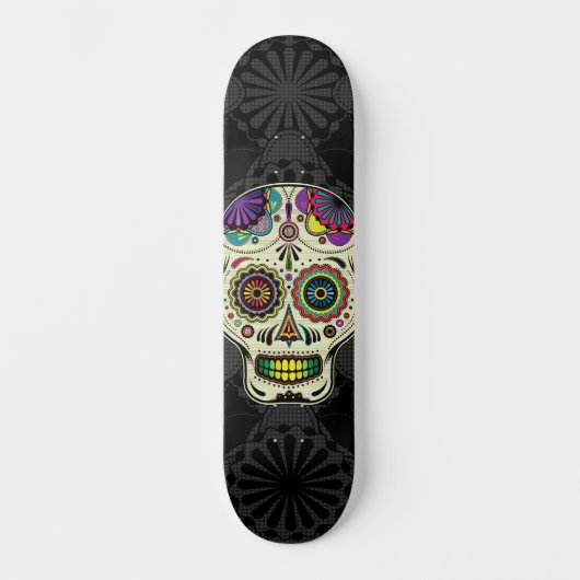 Sugar Skull Art - Dag van de dood Persoonlijk Skateboard (Voorkant)
