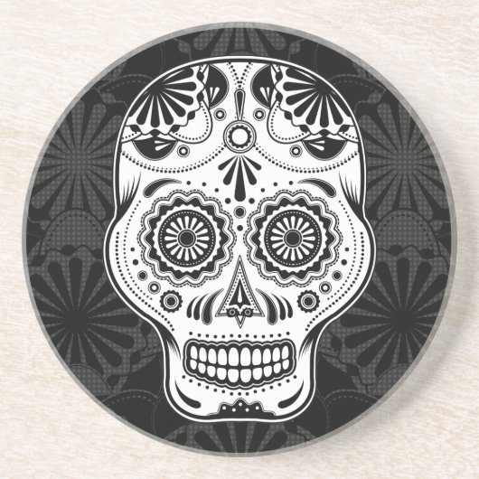 Sugar Skull Art - Dag van het dode onderzetter (Voorkant)