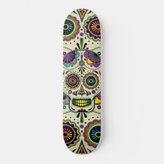 Sugar Skull Art Day van de doden Persoonlijk Skateboard (Voorkant)